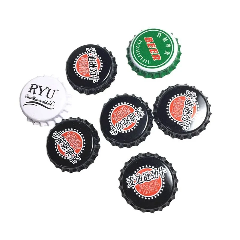 In ấn gia công nắp chai trên kim loại